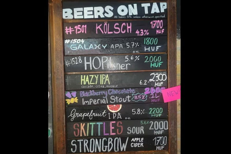 Budapest: 9-tier Hungarian & Craft Beer Tasting w/ snacks - Ruin Brew and the Jewish Quarter, where beer culture feels close