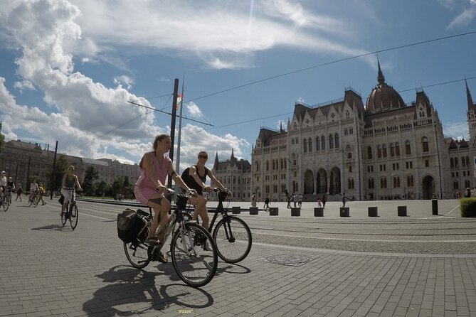 Budapest Bike Tour with Hungarian Goulash - City Park, Vajdahunyad Castle, and the Széchenyi Baths Area