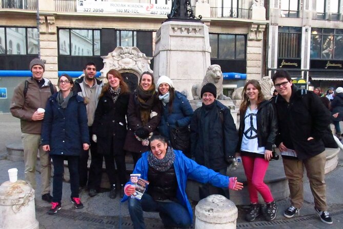 Budapest City Landmarks Walking Tour in 2 Hours - Meeting at Elisabeth Square near the Budapest Eye, with a small blue flag