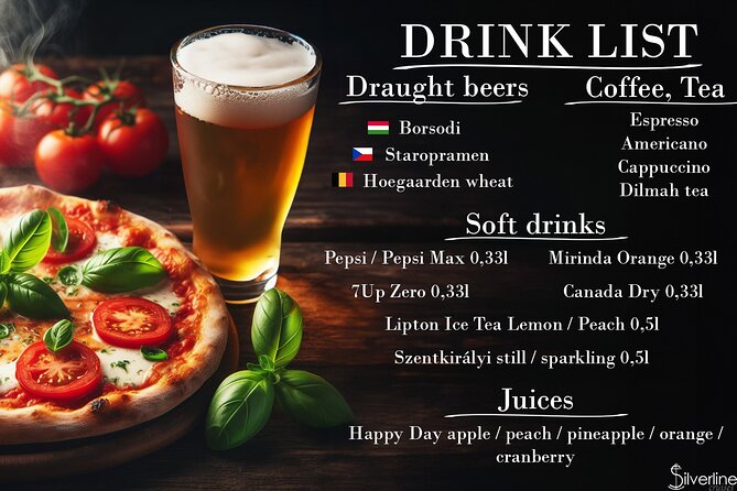Budapest Danube Pizza Cruise with Welcome Drink - Pizza and welcome drink: simple choices, but know what you are getting