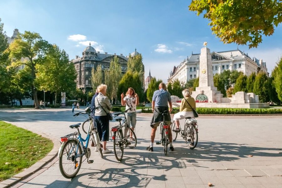 Budapest: Guided City Discovery Bike Tour - Andrássy Street and Nagymező Utca: architecture and where locals go at night