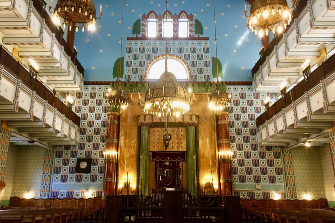 Budapest Jewish Heritage: Synagogues, Shoes, Secrets & Flódni - Kazinczy Street Orthodox Synagogue: Color, Art Nouveau, and Ceiling Stained Glass