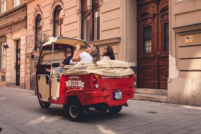 Budapest Private Tuk Tuk Tour with Wine Tasting and Cheese Platter - From Kálvin tér to Liberty Bridge, plus Danube-side photo moments