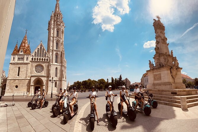 Budapest Small-Group Guided Tour on MonsteRoller e-Scooter - Castle district views: Buda Castle, Matthias Church, and Castle Garden