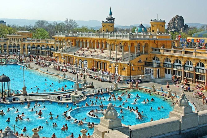 Entrance to Szechenyi Spa in Budapest - Pool hop strategy: indoor calm, sauna circuits, and repeat favorites