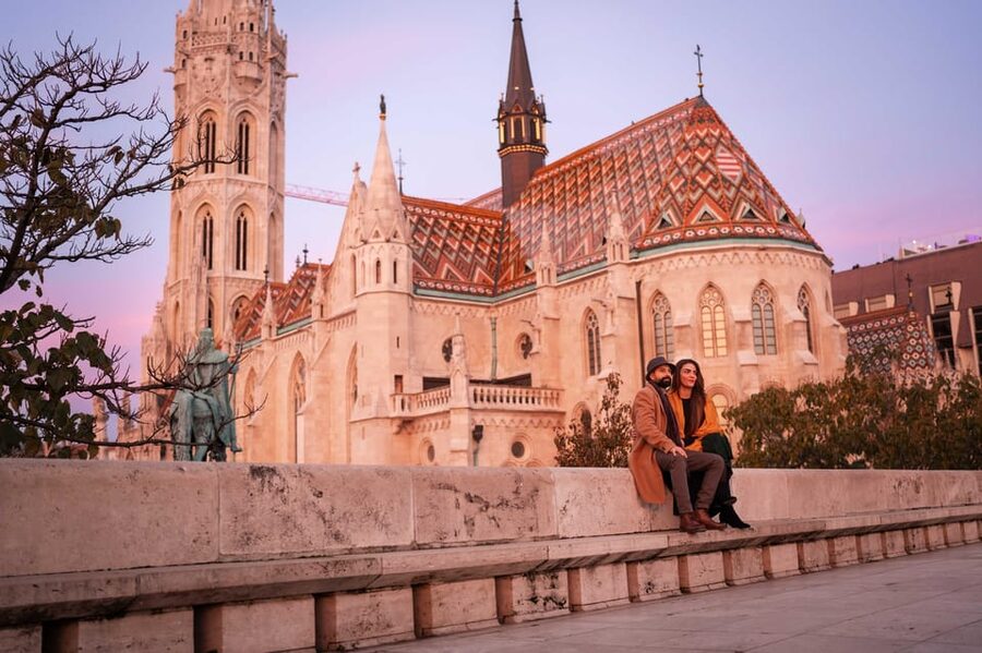 Private photography photo session at Fisherman Bastion - Photos you can use immediately: retouching and fast delivery