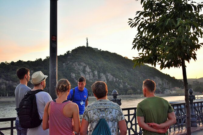 Welcome to Budapest Evening Walk - Liberty Bridge: Turul Birds, the Bottle Opener Statue, and Gellért Views